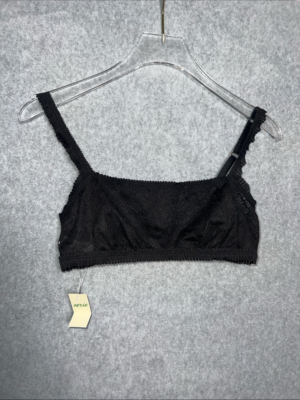 Aerie Women's Black Lace Sheer Bra NWT SZ S